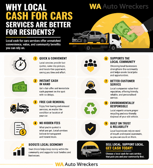 Why Local Cash For Cars Services Are Better for Residents